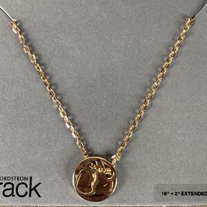 Nordstrom Rack Cubic Zirconia Necklace Nickel Free CZ 16"+2" Extended Pendant
